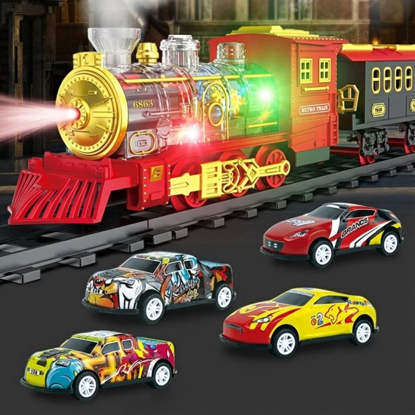 Parní vlak s funkcí páry