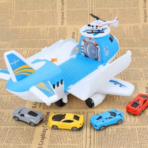 Bavytoy Letadlo s heliportem modré