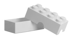 LEGO box na svačinu 100 x 200 x 75 mm - bílá