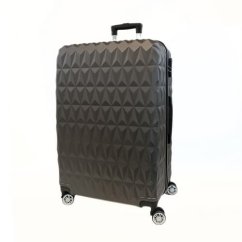 Bavy Cestovní kufr skořepinový 28" Diamond Dark grey