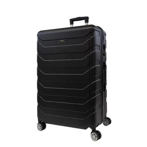 Bavy Cestovní kufr skořepinový 28" Ribs Black