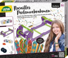 Perličkový tkalcovský korálkový stav plast na náramky+2000ks korálků s doplňky