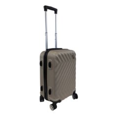 Bavy Cestovní kufr skořepinový 20" Waves Gold beige