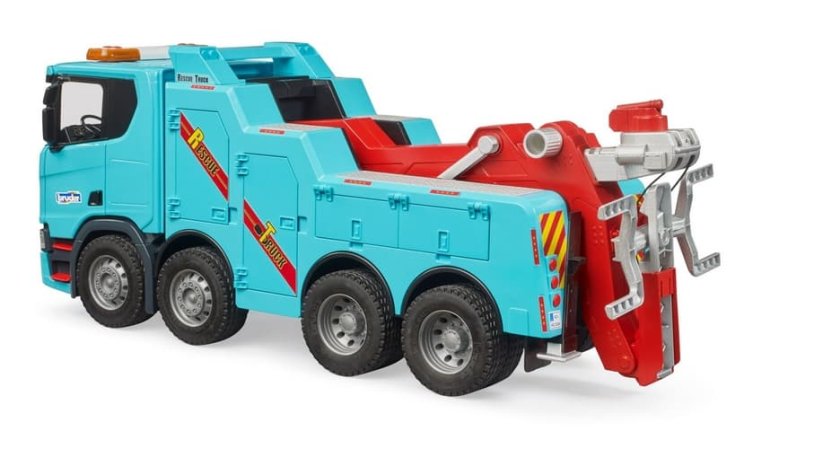 Bruder 3553 Nákladní auto Scania vyprošťovací a odtahový vůz