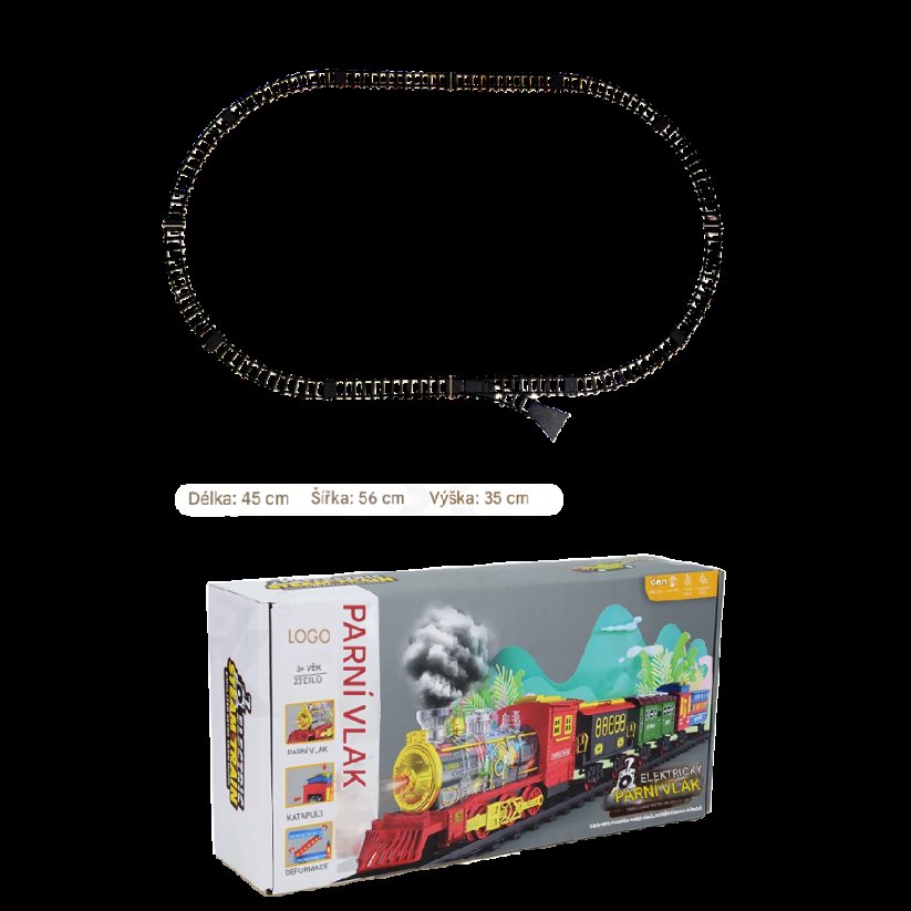 Parní vlak s funkcí páry