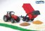Bruder 2045 Traktor MASSEY FERGUSON se sklopným vozem