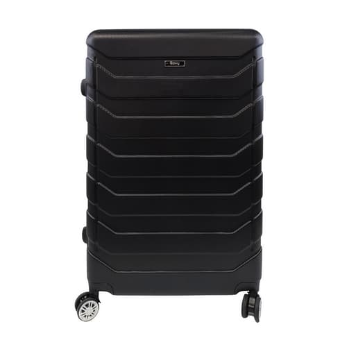 Bavy Cestovní kufr skořepinový 28" Ribs Black