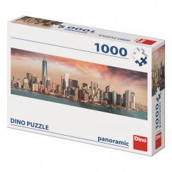 DINO Panoramic puzzle 1000 dílků MANHATTAN ZA SOUMRAKU