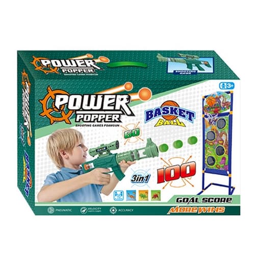 Terč a pistole na pěnové míčky