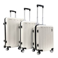 Bavy Cestovní kufr skořepinový White - set 3 ks