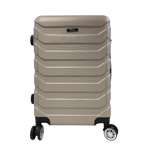 Bavy Cestovní kufr skořepinový 20" Ribs Gold beige