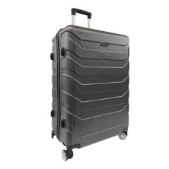 Bavy Cestovní kufr skořepinový 28" Ribs Dark grey