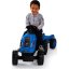 Šlapací  traktor Farmer XL modrý s vozíkem