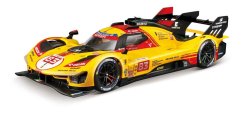 Bburago - RACING, Ferrari 499P - 24h Le Mans Livery 2024, žlutá, 1:24