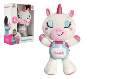 Jednorožec Chrupík usínáček plyš/plast na baterie se zvukem se světlem v krabici 22x30x10,5cm 6m+