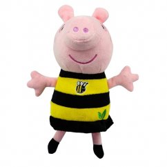 TM Toys PEPPA Pig ECO plyšová Peppa 20cm včelkové šaty