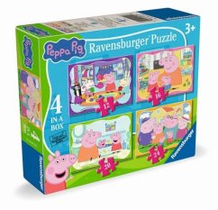 Puzzle Prasátko Peppa 4v1