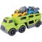 Bavytoy Set truck s autíčky zelený