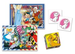 EDUkit - Disney Classics 4v1 (pexeso, 48 + 30 puzzle, 6 kostek)