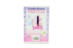 Zrcadlo dřevěné trojdílné Princess