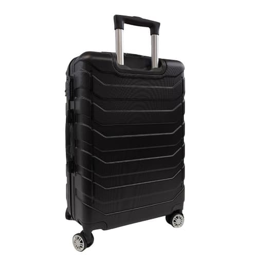 Bavy Cestovní kufr skořepinový 24" Ribs Black