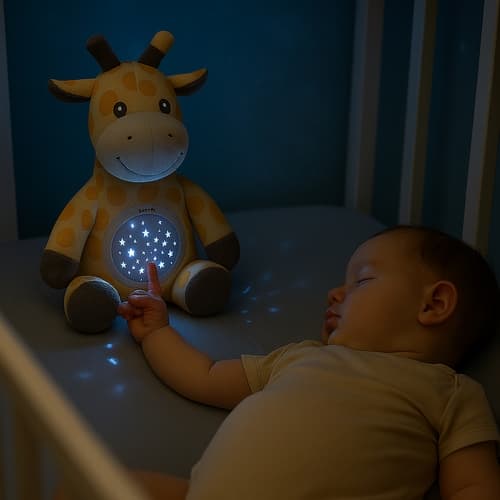 Bavytoy plyšová žirafa s projektorem