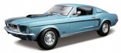 Maisto - Ford Mustang GT Cobra Jet FB 1968, metal modrá, 1:18