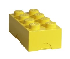 LEGO box na svačinu 100 x 200 x 75 mm - žlutá