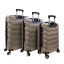 Bavy Cestovní kufr skořepinový Ribs Gold beige - set 3 ks