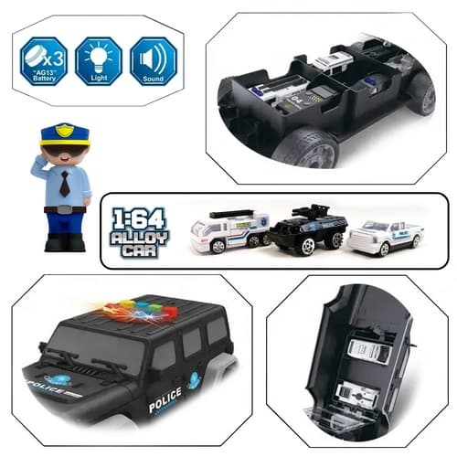 Bavytoy Policejní jeep s autíčky