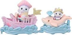Sylvanian Families - Mořská vozítka a baby figurky v zábavném parku