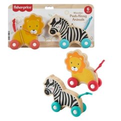 Fisher Price Postrkovací Lev a Zebra