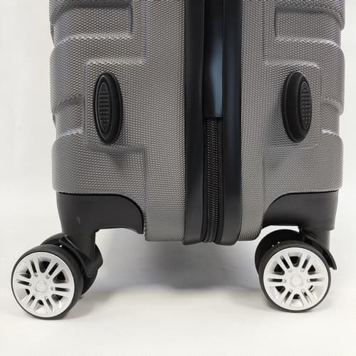 Bavy Cestovní kufr skořepinový 20"  Ribs Dark grey
