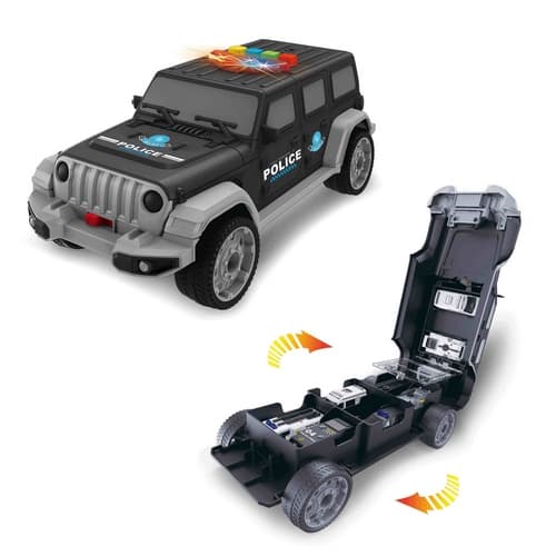 Policejní jeep s autíčky