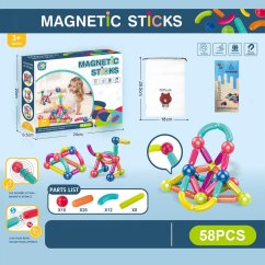 Magnetická stavebnice 58 ks