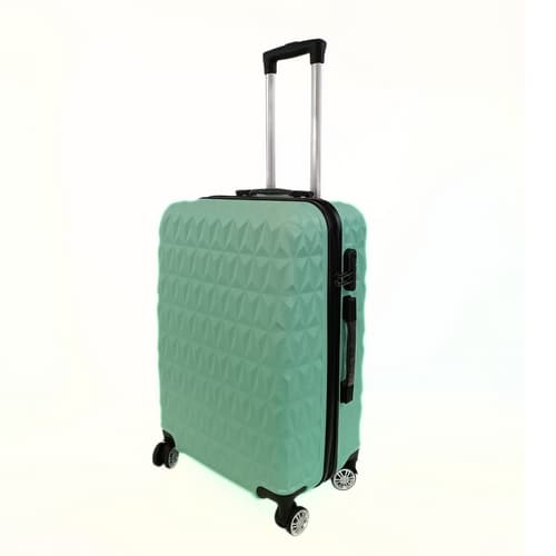 Bavy Cestovní kufr skořepinový 24" Diamond Light green