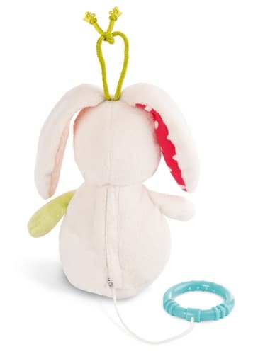NICI MFN plyš Králíček na zavěšení s hracím strojkem, 18cm