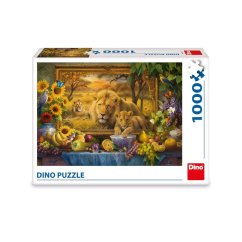 Dino Puzzle Z obrazu: Lvi 1000 dílků