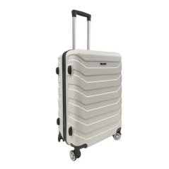 Bavy Cestovní kufr skořepinový 24"Ribs White