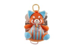 Liška 22cm na postýlku/kočárek s natahovacím hracím strojkem