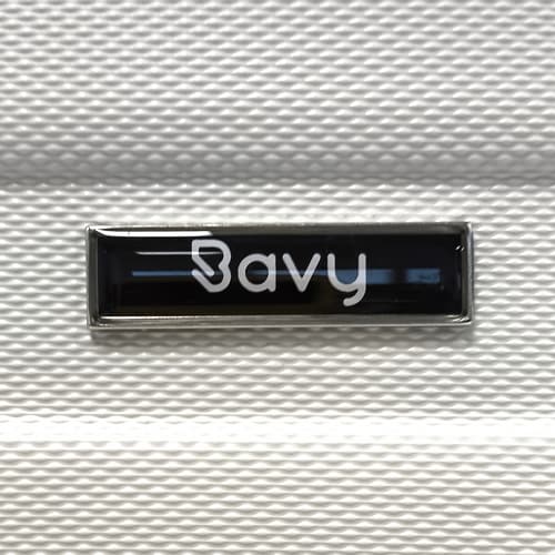 Bavy Cestovní kufr skořepinový 28" Ribs White