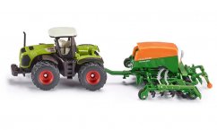 SIKU Farmer 1826 - Traktor se secím přívěsem 1:87