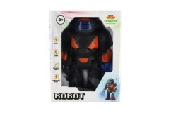Robot chodící plast 22cm na baterie se světlem se zvukem