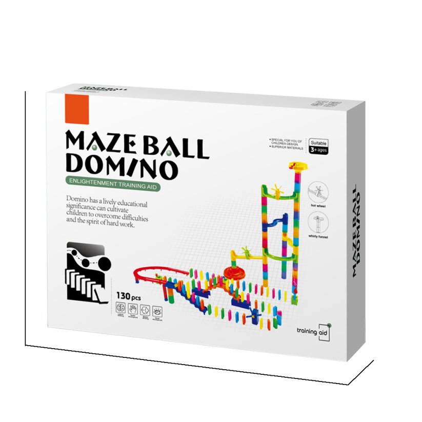 Kuličková dráha a domino 130 ks