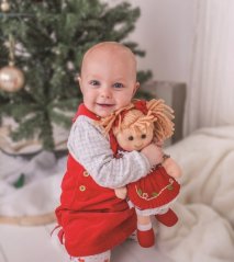 Bigjigs Toys Látková panenka Amelia 38 cm