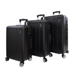 Bavy Cestovní kufr skořepinový Black - set 3 ks