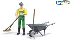 Bruder 62610 BWORLD Farmář s příslušenstvím