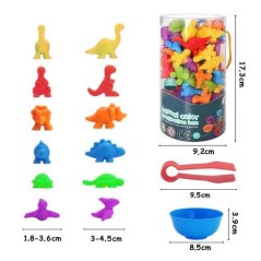 Bavytoy Montessori sada s dinosaury 48ks