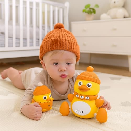 Chodící kačenka s mláďaty