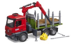 Bruder 3669 MB Arocs - přepravník na dřevo s hydraulickou rukou